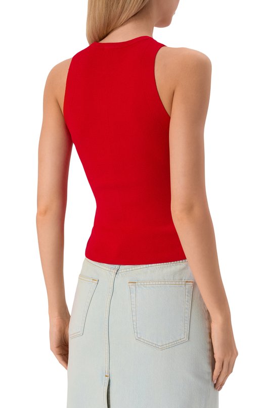 Топ из вискозы Diesel A17450/0DLAX Красный  A17450/0DLAX Фото 4