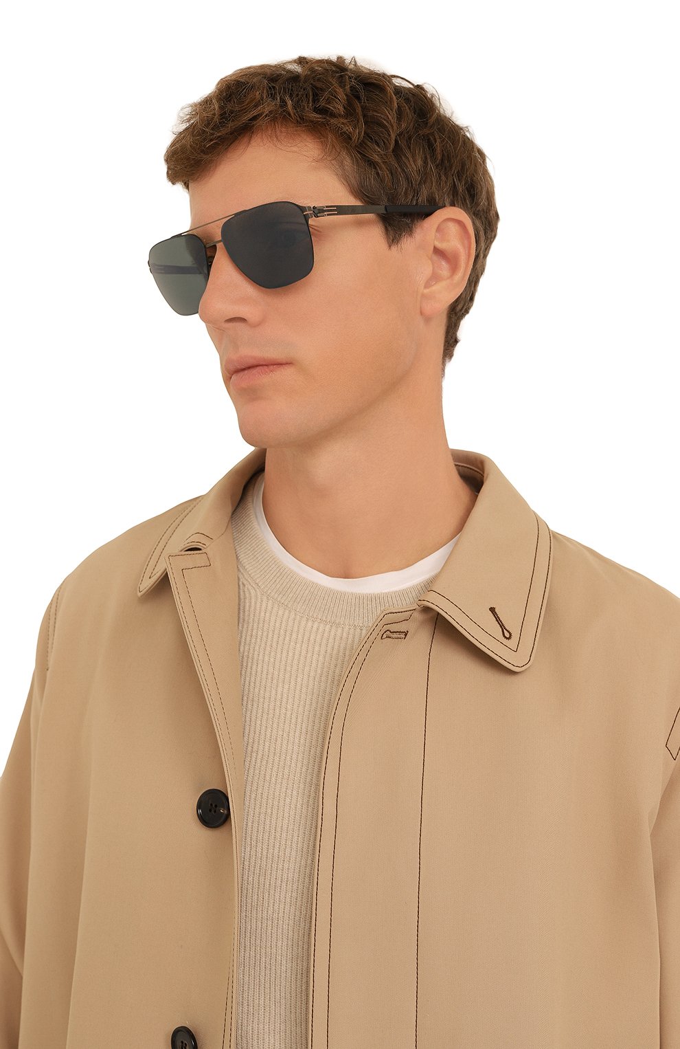 Солнцезащитные очки IC! BERLIN, арт. IB-J0NATHAN I LARGE GRAPHITE BLACK GREEN P0LARIZED, фото 2