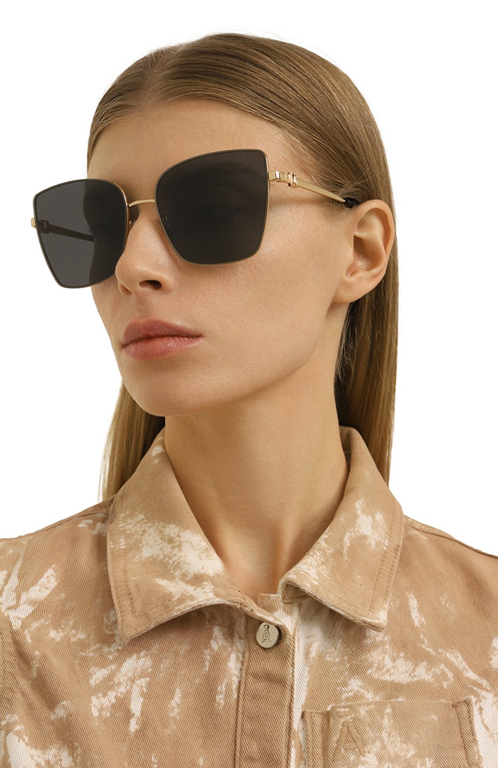 Солнцезащитные очки JIMMY CHOO черного цвета по цене 27450 руб., арт. VELLA 2M2, фото 2 Солнцезащитные очки JIMMY CHOO, арт. VELLA 2M2, фото 2