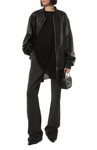Футболка из вискозы и шелка RICK OWENS, арт. RP01C5204/JS, фото 2