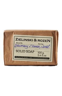 Твердое мыло rosemary & lemon, neroli (100g) ZIELINSKI&ROZEN бесцветного цвета, арт. 4627153150046 | Фото 1 (Статус проверки: Проверена категория; Тип продукта: Мыло; Назначение: Для тела; Материал внутренний: Не назначено; Нос: Не проставлено; Региональные ограничения белый список (Axapta Mercury): Не проставлено; Косметика кросс-кт: Уход У)