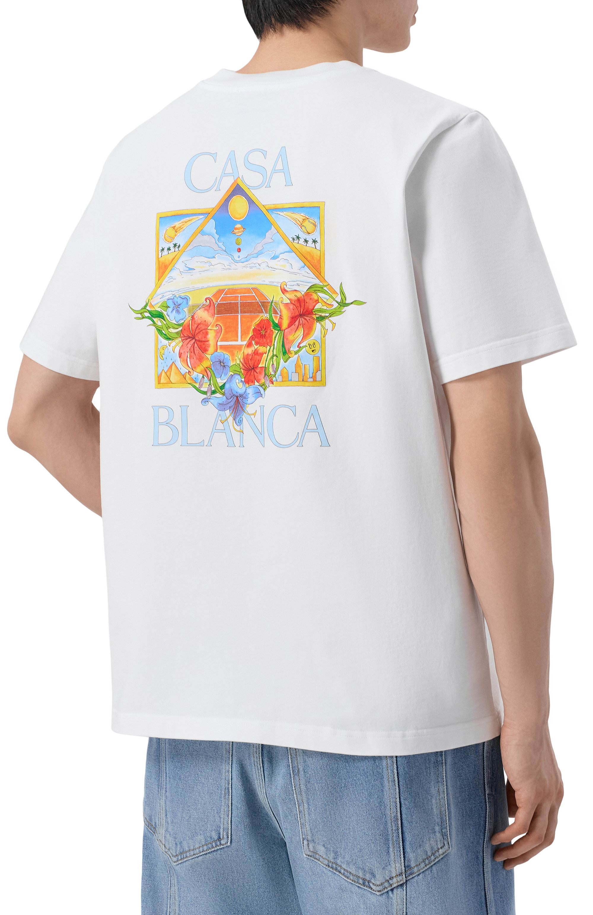 Хлопковая футболка CASABLANCA, арт. M-SS26-JTS-001-13, фото 4