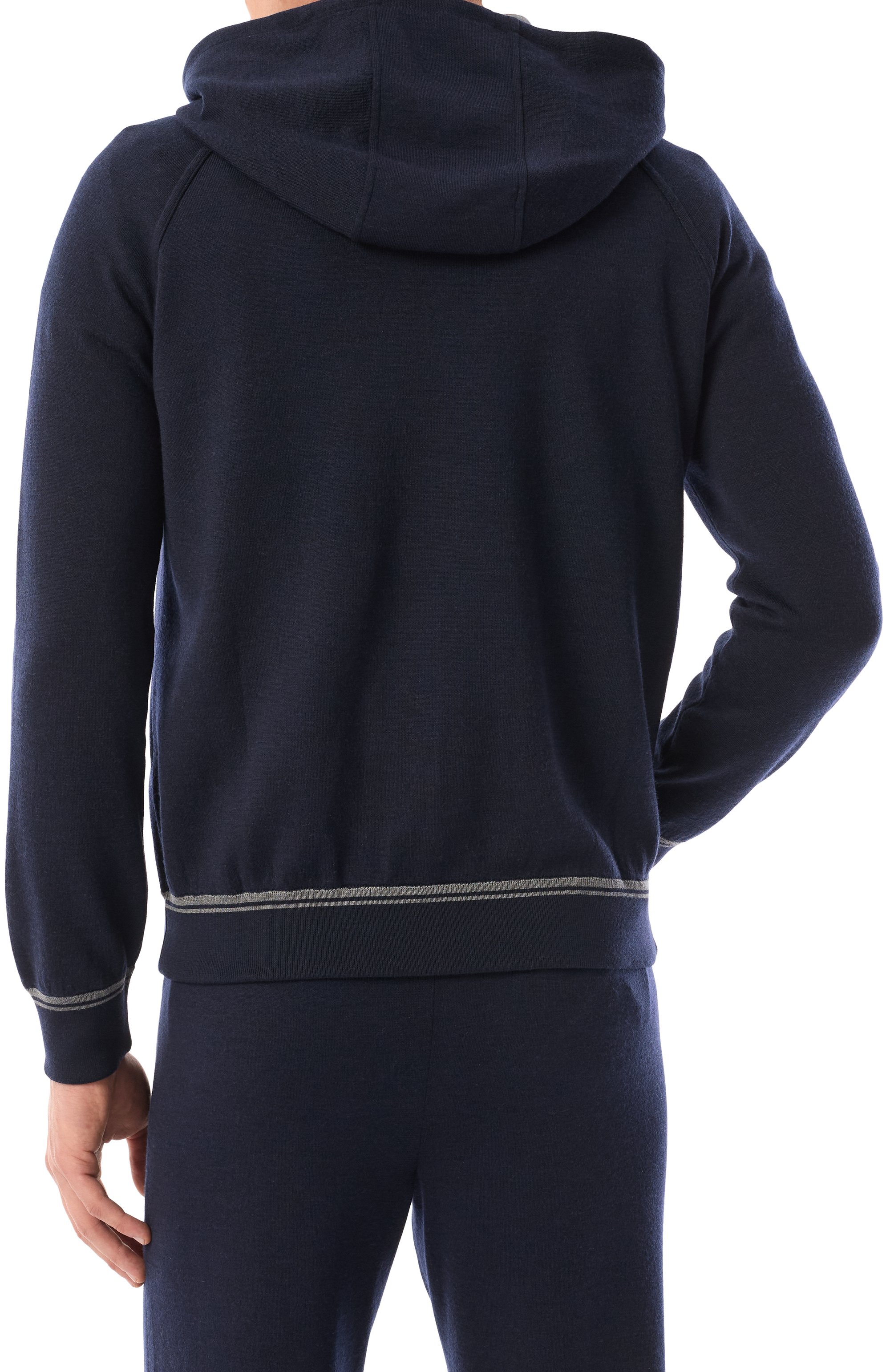 Худи из шерсти и шелка ZILLI, арт. JSS003M0240VLSP00, фото 4