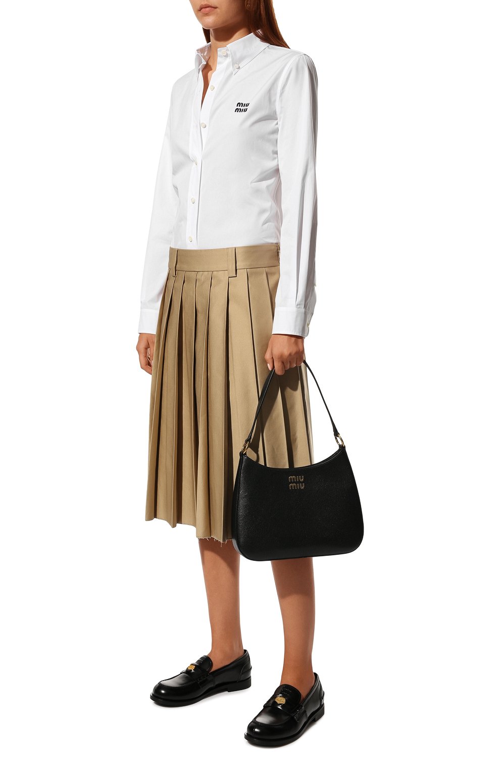 Хлопковая рубашка MIU MIU, арт. MK1657-10RG-F0009, фото 2