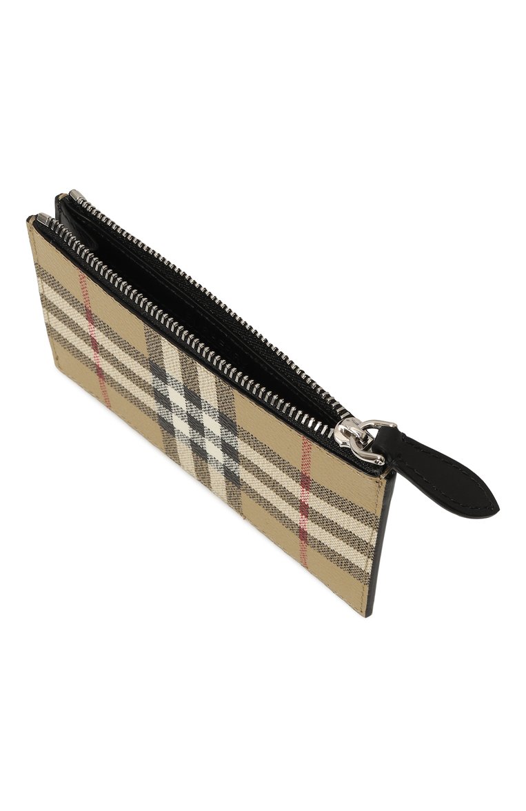 Мужской футляр для кредитных карт BURBERRY бежевого цвета, арт. 8069825 | Фото 3 (Нос: Не проставлено; Материал: Синтетический материал)