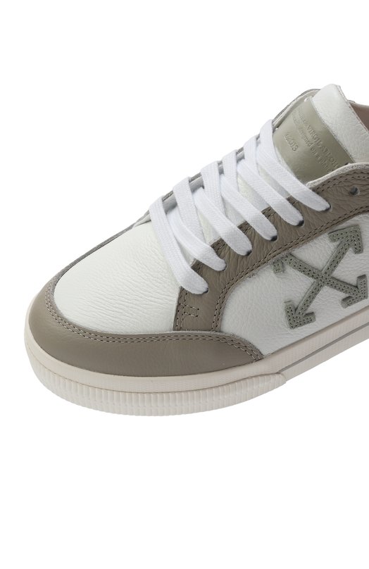 Кожаные кеды New Low Vulcanized Off-White 0WIA288S25LEA001 Белый  0WIA288S25LEA001 Фото 7