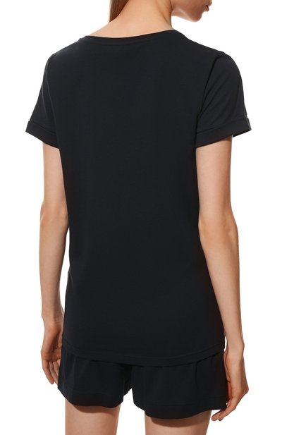Хлопковая пижама EMPORIO ARMANI темно-синего цвета по цене 11300 руб., арт. 164565/2R255, фото 4 Хлопковая пижама EMPORIO ARMANI, арт. 164565/2R255, фото 4