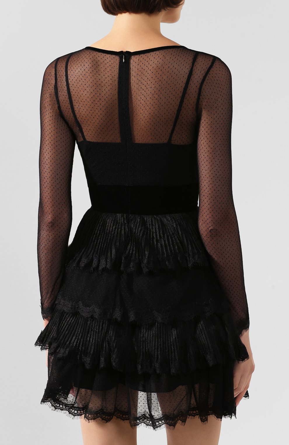 Платье ERMANNO ERMANNO SCERVINO черного цвета по цене 51400 руб., арт. 45T AB23 PIZ, фото 4 Платье ERMANNO ERMANNO SCERVINO, арт. 45T AB23 PIZ, фото 4