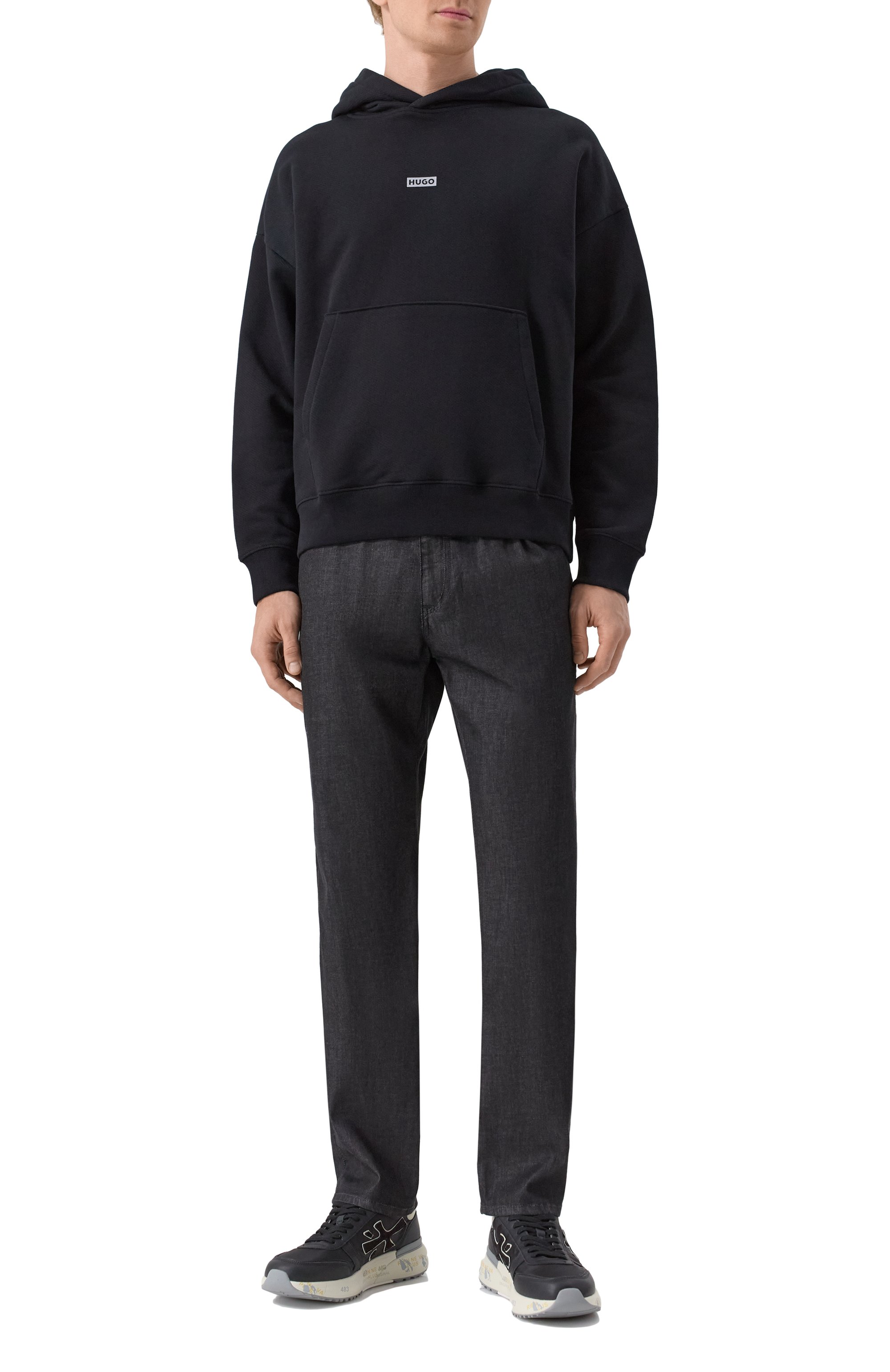 Хлопковое худи HUGO BLUE, арт. 50510724, фото 2