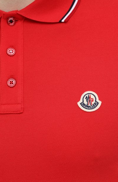 Хлопковое поло MONCLER, арт. G1-091-8A703-00-84556, фото 5