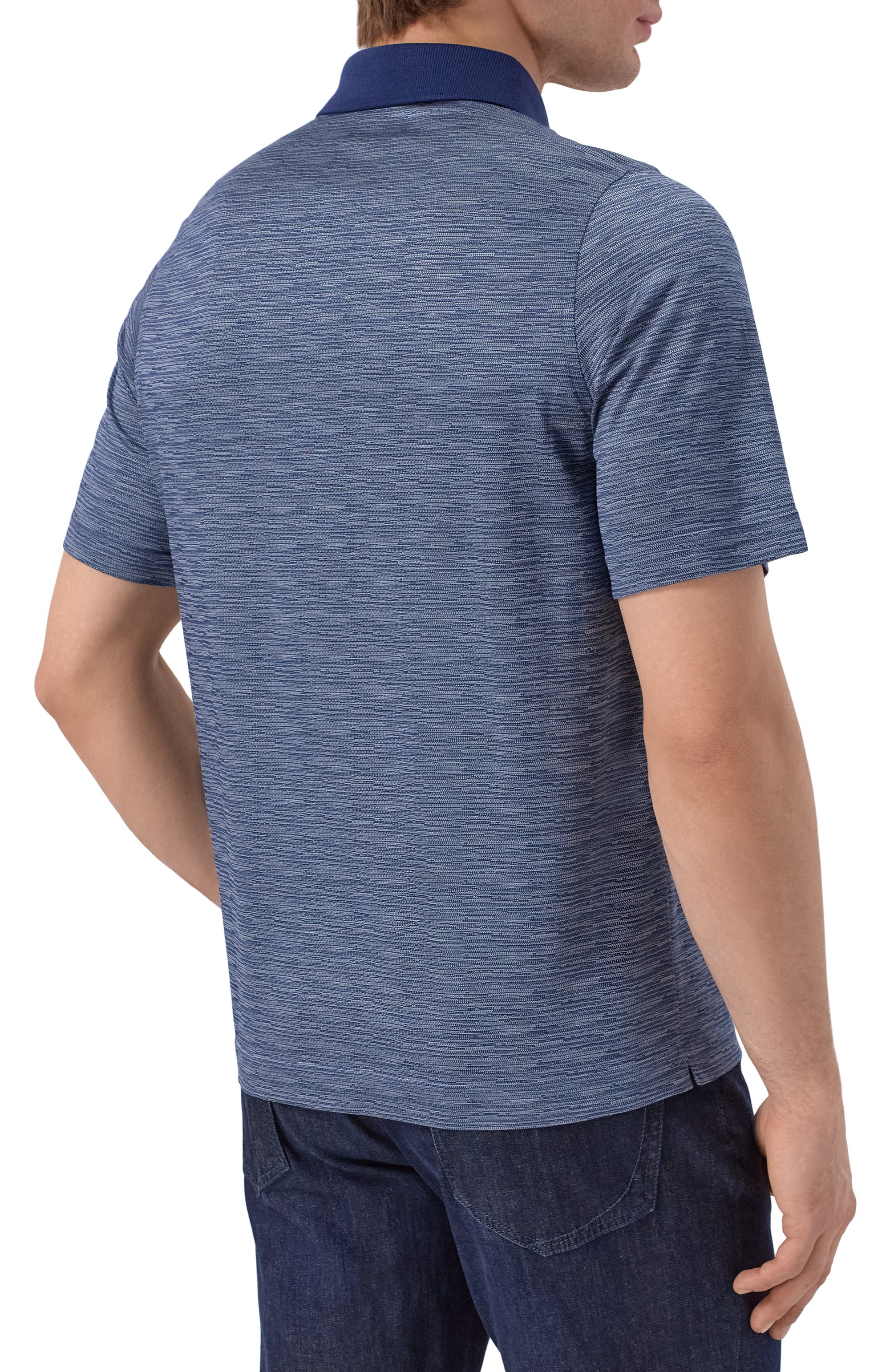 Шелковое поло ZILLI синего цвета по цене 107500 руб., арт. KBP002M0600VZLU00, фото 4 Шелковое поло ZILLI, арт. KBP002M0600VZLU00, фото 4