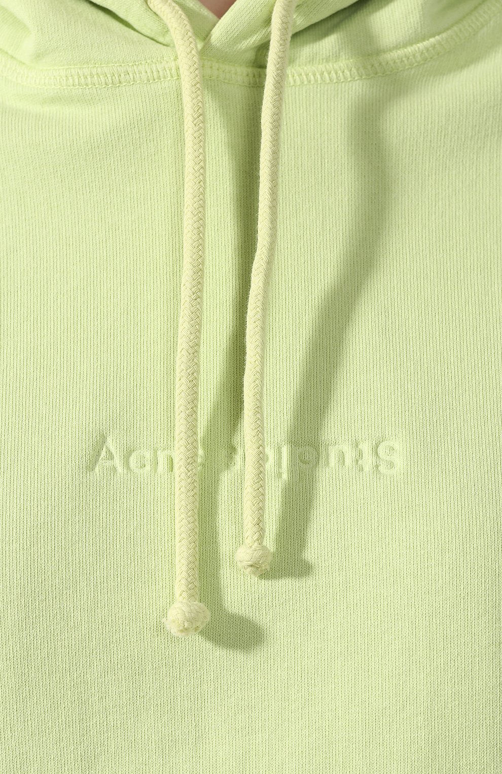Хлопковое худи ACNE STUDIOS зеленого цвета по цене 19600 руб., арт. AI0019, фото 5 Хлопковое худи ACNE STUDIOS, арт. AI0019, фото 5