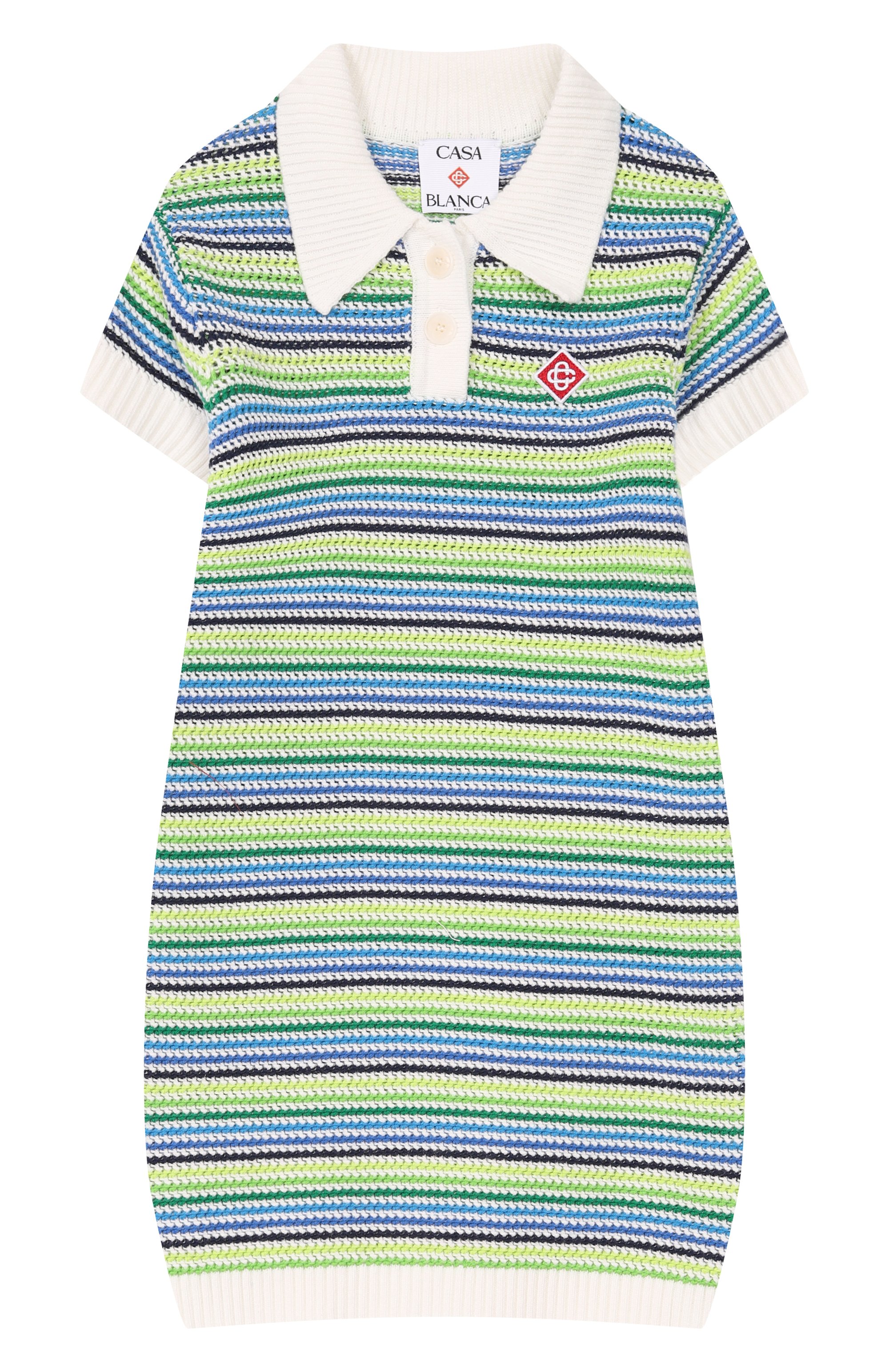 Хлопковое платье CASABLANCA, арт. K-SP26-KW-1367-01-EX-BC, фото 1