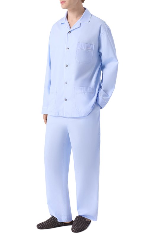 Хлопковые домашние брюки Kiton UNWT005K0244H04 Синий  UNWT005K0244H04 Фото 2