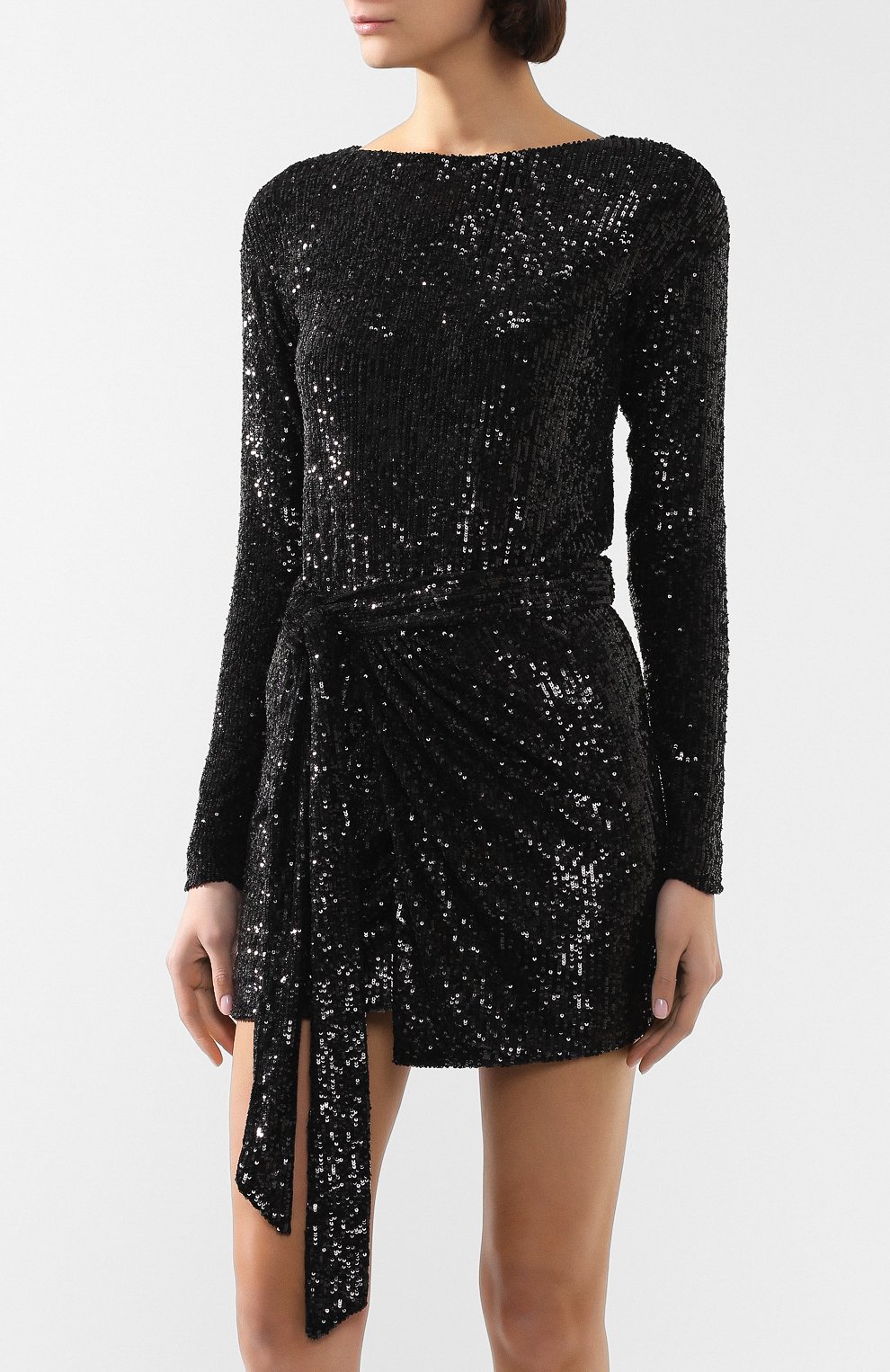 Платье с пайетками SAINT LAURENT, арт. 611960/YB0K2, фото 3