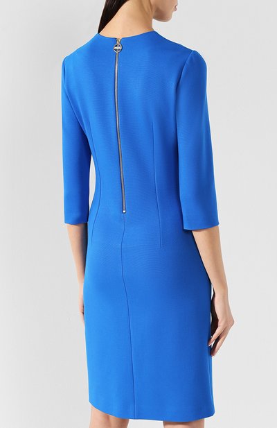 Платье с укороченным рукавом EMILIO PUCCI синего цвета по цене 82700 руб., арт. 9ERH01/9E617, фото 4 Платье с укороченным рукавом EMILIO PUCCI, арт. 9ERH01/9E617, фото 4