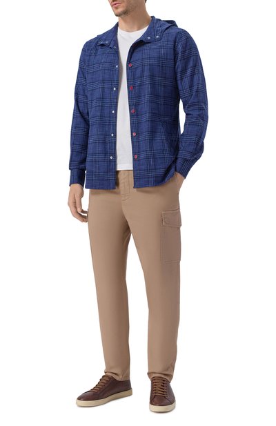 Мужская рубашка из шерсти и шелка KITON, арт. UMCMARK0617E19