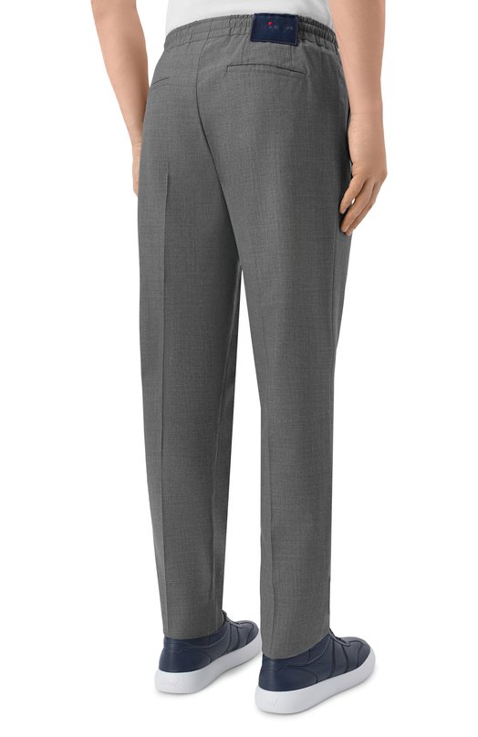 Шерстяные брюки Kiton UP1LACK03711 Серый  UP1LACK03711 Фото 4