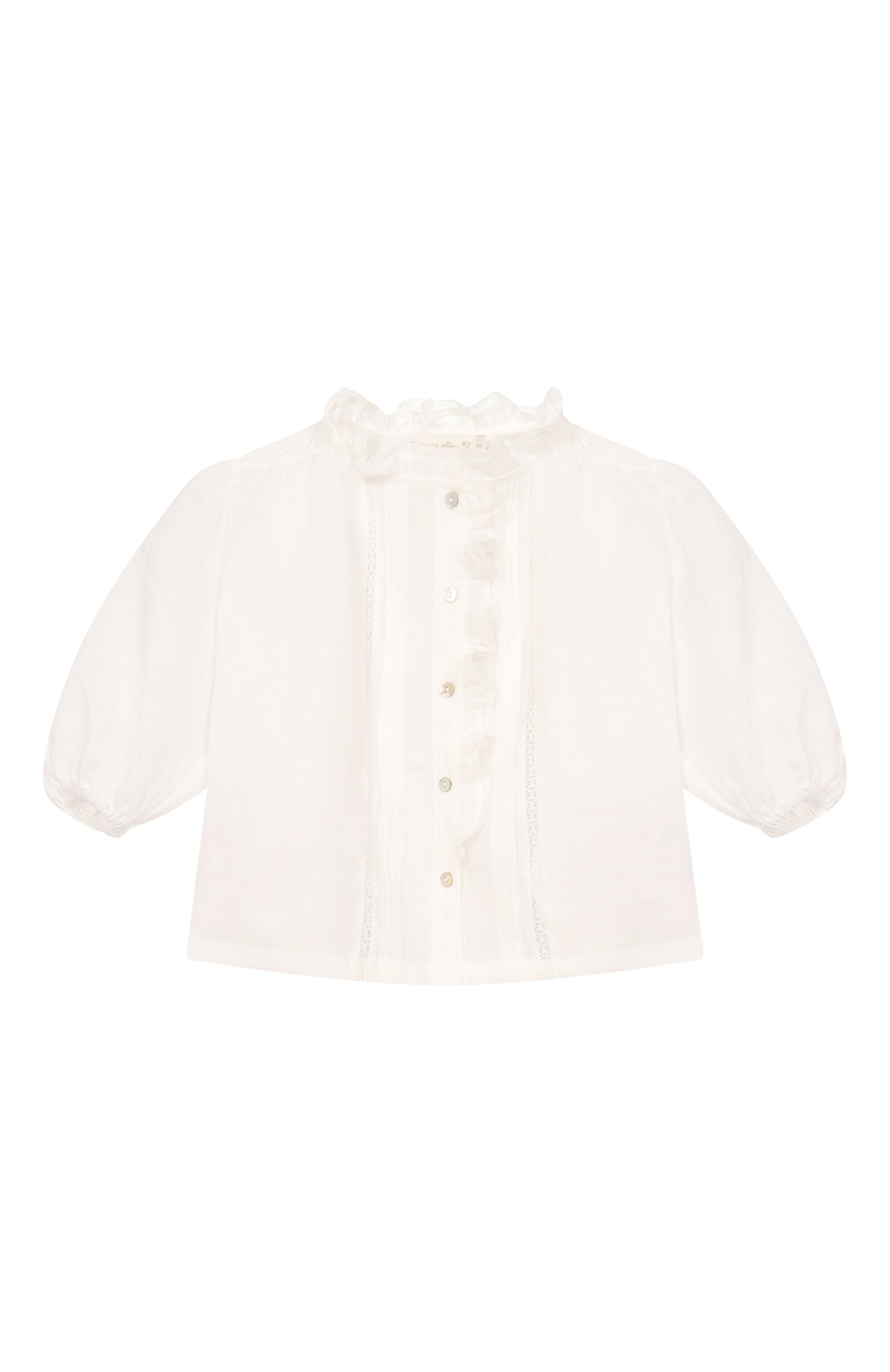 Блузка C`ERA UNA VOLTA молочного цвета по цене 21150 руб., арт. SS26SI03110, фото 1 Блузка C`ERA UNA VOLTA, арт. SS26SI03110, фото 1