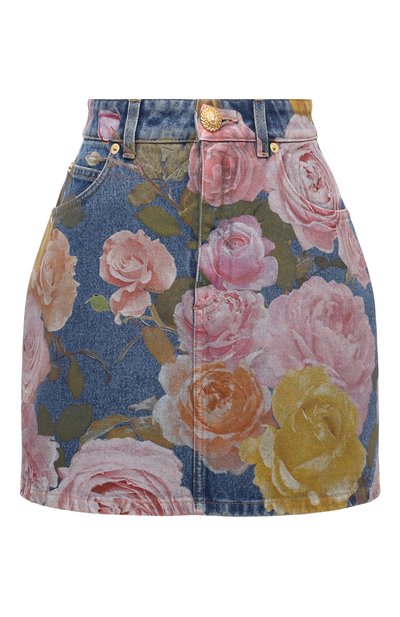 Женская джинсовая юбка BALMAIN, арт. CF0LA401/DE30