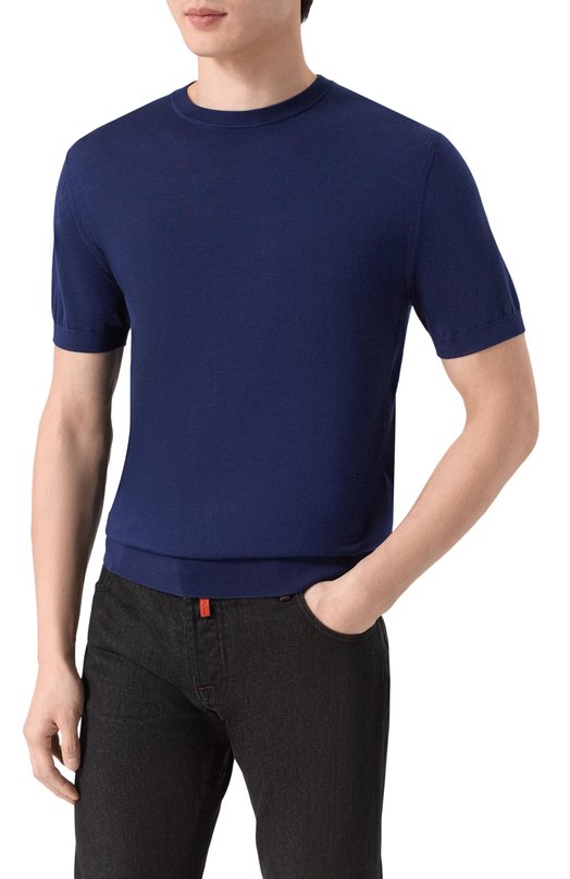 Джемпер из кашемира и шерсти Stefano Ricci W505506G10/W26150_001 Синий  W505506G10/W26150_001 Фото 3