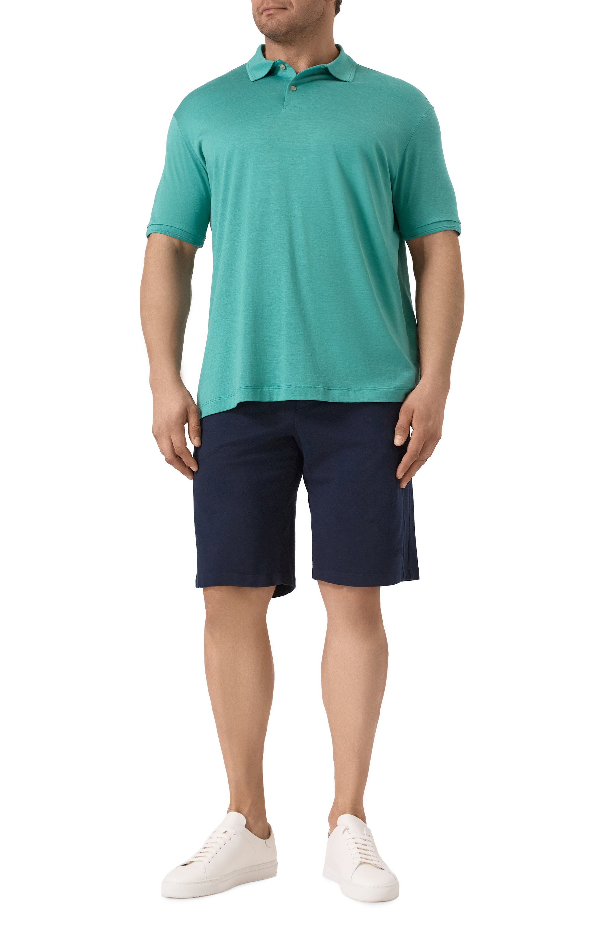 Поло из шелка и хлопка PAUL&SHARK, арт. 25411208/3XL, фото 2