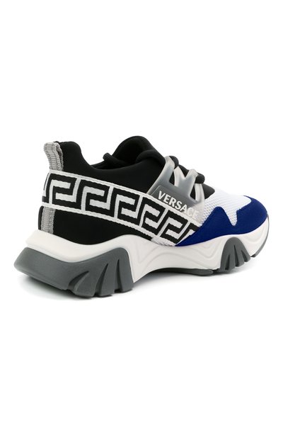 Кроссовки VERSACE синего цвета по цене 48300 руб., арт. 1000257/1A00218/27-29, фото 3 Кроссовки VERSACE, арт. 1000257/1A00218/27-29, фото 3