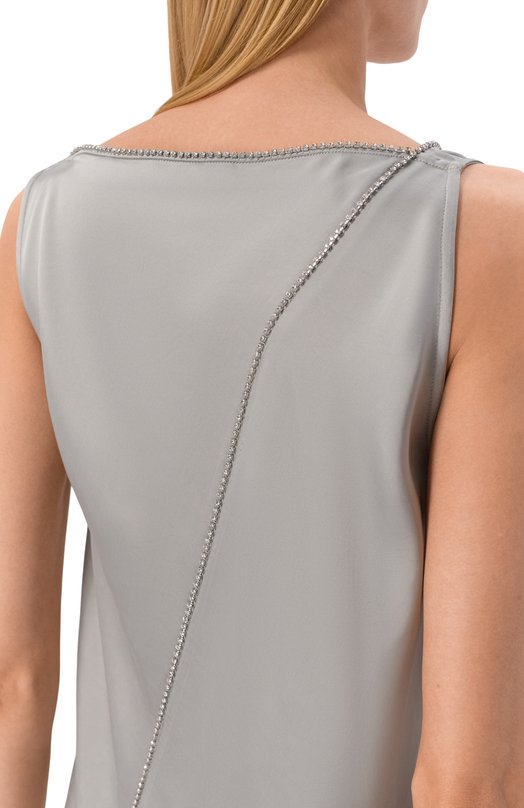 Атласный топ Jil Sander J01NC0176/J65022 Серый  J01NC0176/J65022 Фото 5