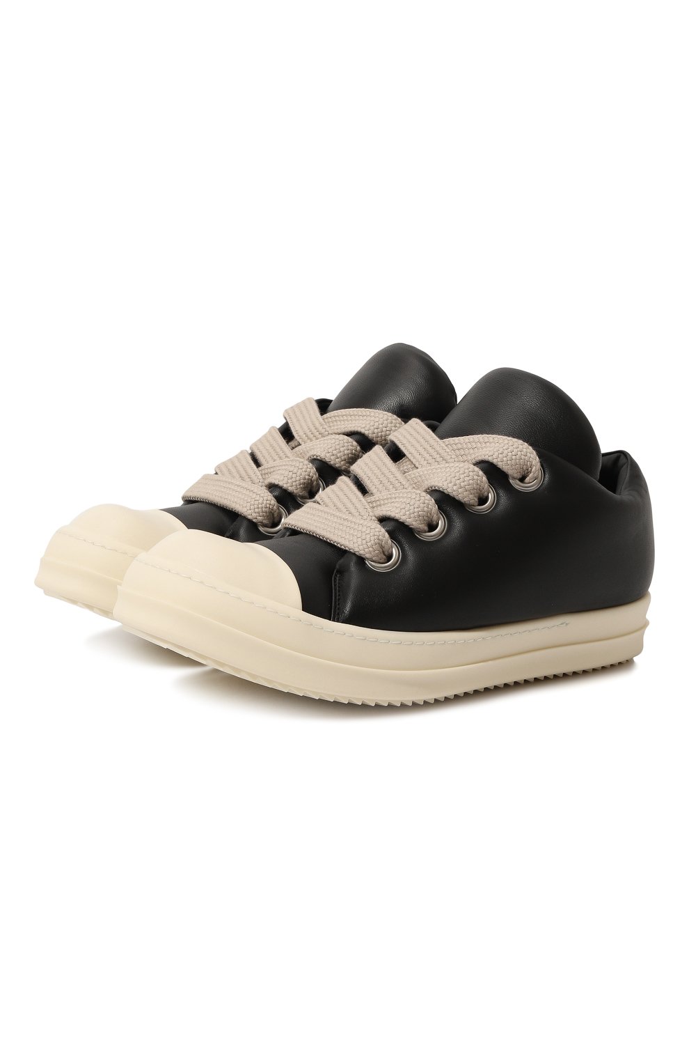 Кожаные кеды luxor jumbo padded low RICK OWENS, арт. RU02C7893/LLPW2, фото 1