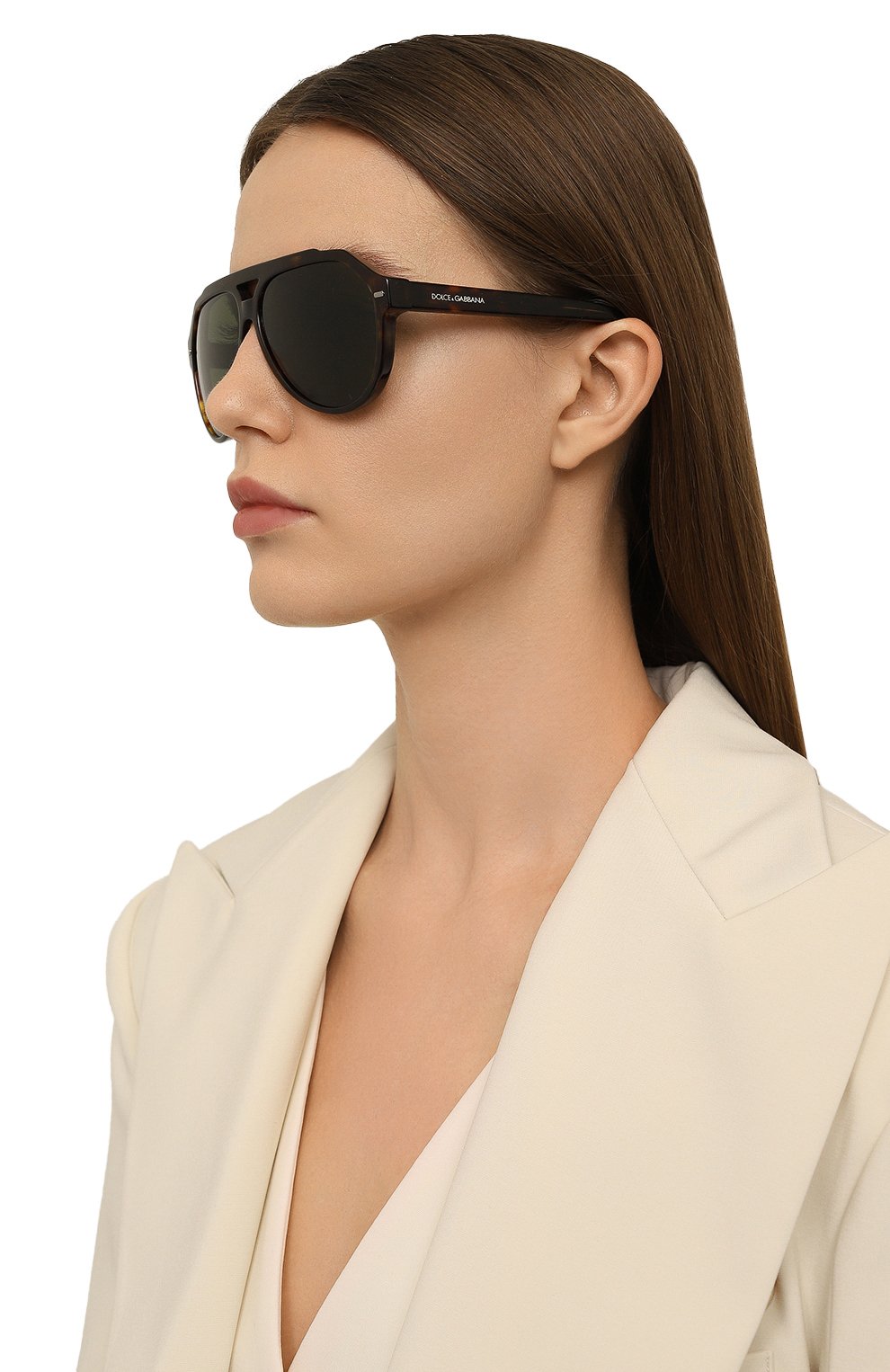 Солнцезащитные очки DOLCE & GABBANA коричневого цвета по цене 42650 руб., арт. 4452-502/71, фото 2 Солнцезащитные очки DOLCE & GABBANA, арт. 4452-502/71, фото 2