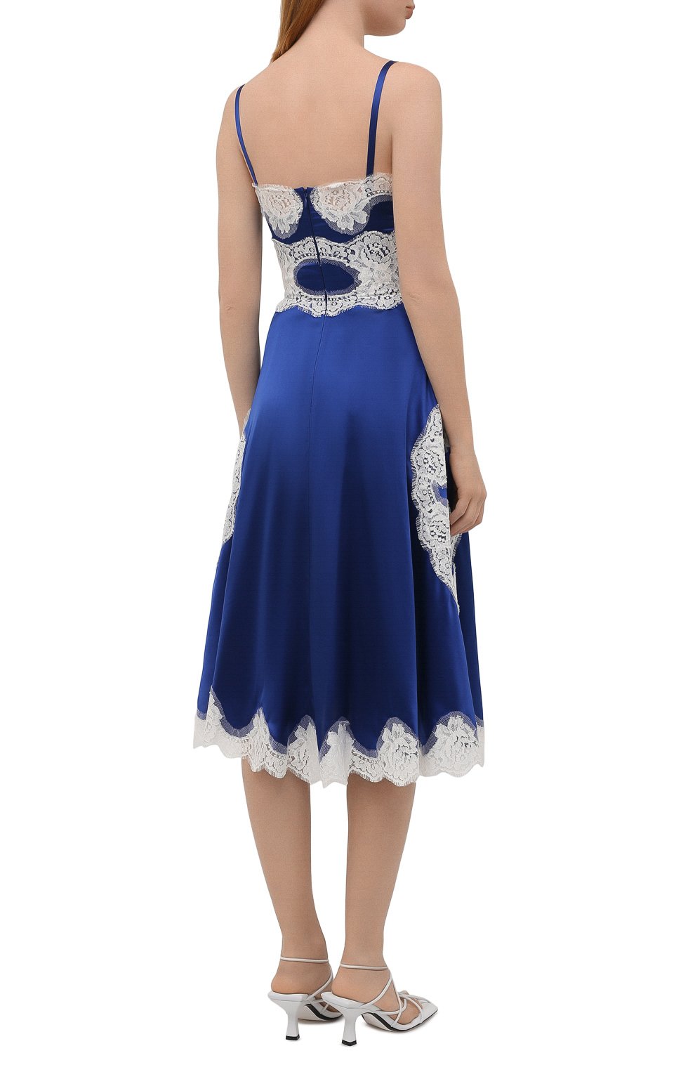 Платье из шелка и хлопка DOLCE & GABBANA, арт. I6AE2W/FUACD, фото 4