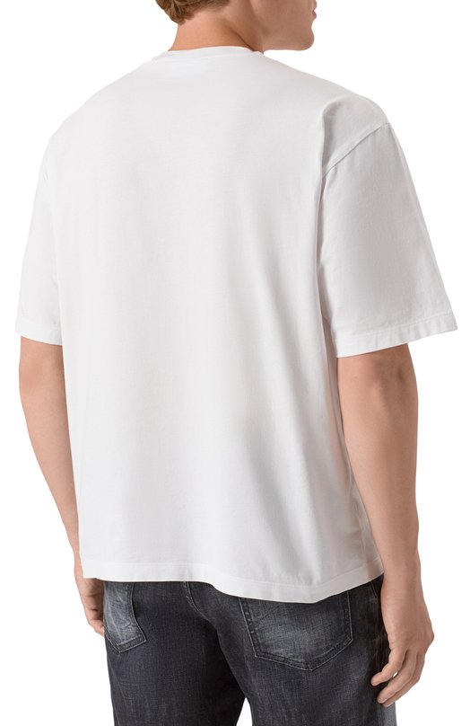 Хлопковая футболка Dsquared2 S74GD1476/D20020 Белый  S74GD1476/D20020 Фото 4
