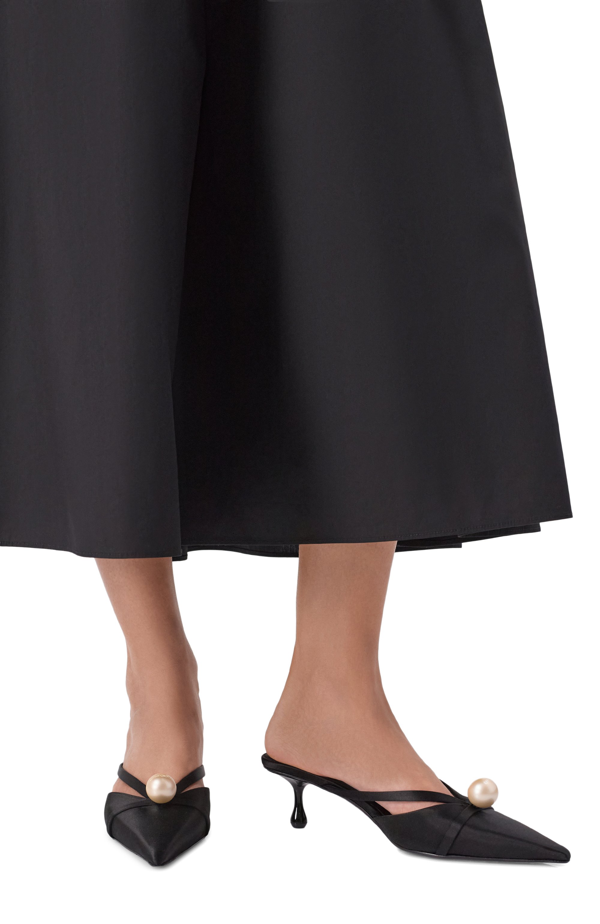 Атласные мюли sana 50 JIMMY CHOO, арт. SANAMULE50A0D, фото 2