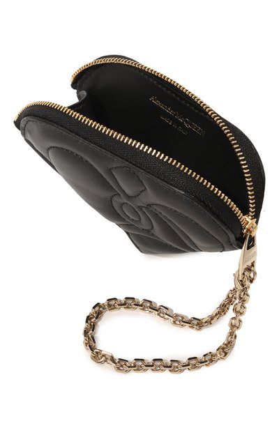 Кожаный футляр для монет ALEXANDER MCQUEEN черного цвета по цене 38800 руб., арт. 734599 1BLGA, фото 3 Кожаный футляр для монет ALEXANDER MCQUEEN, арт. 734599 1BLGA, фото 3