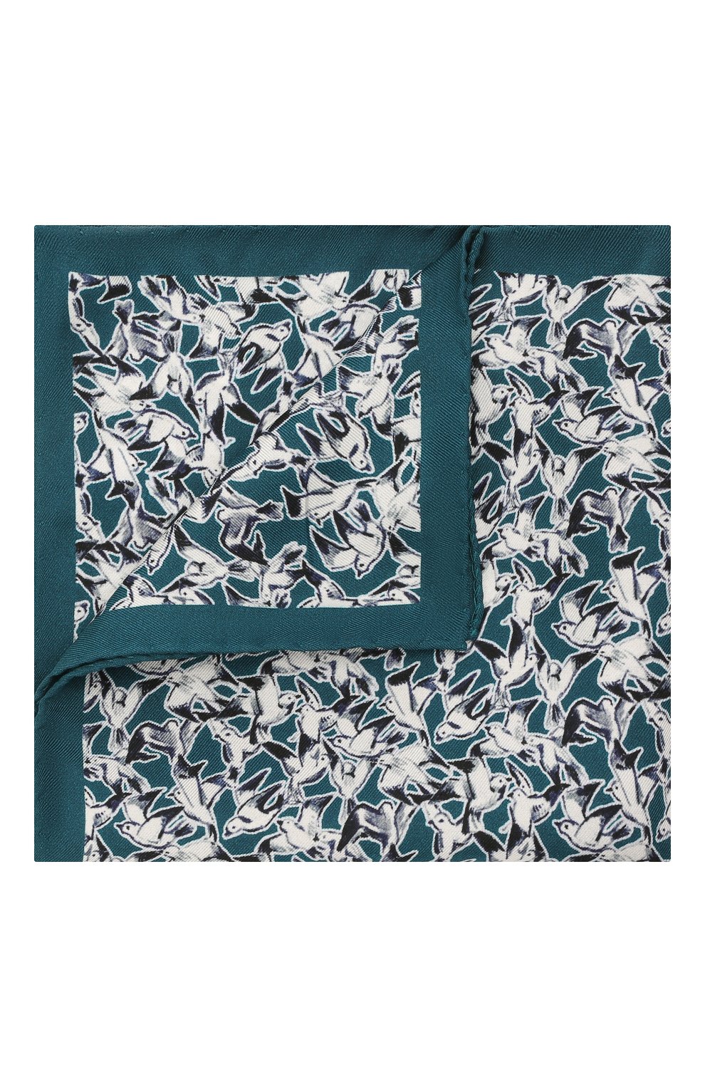 Шелковый платок ETON бирюзового цвета по цене 5570 руб., арт. A000 33117, фото 1 Шелковый платок ETON, арт. A000 33117, фото 1