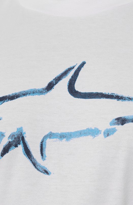 Хлопковая футболка Paul&Shark 24411101/3XL-6XL Белый  24411101/3XL-6XL Фото 5