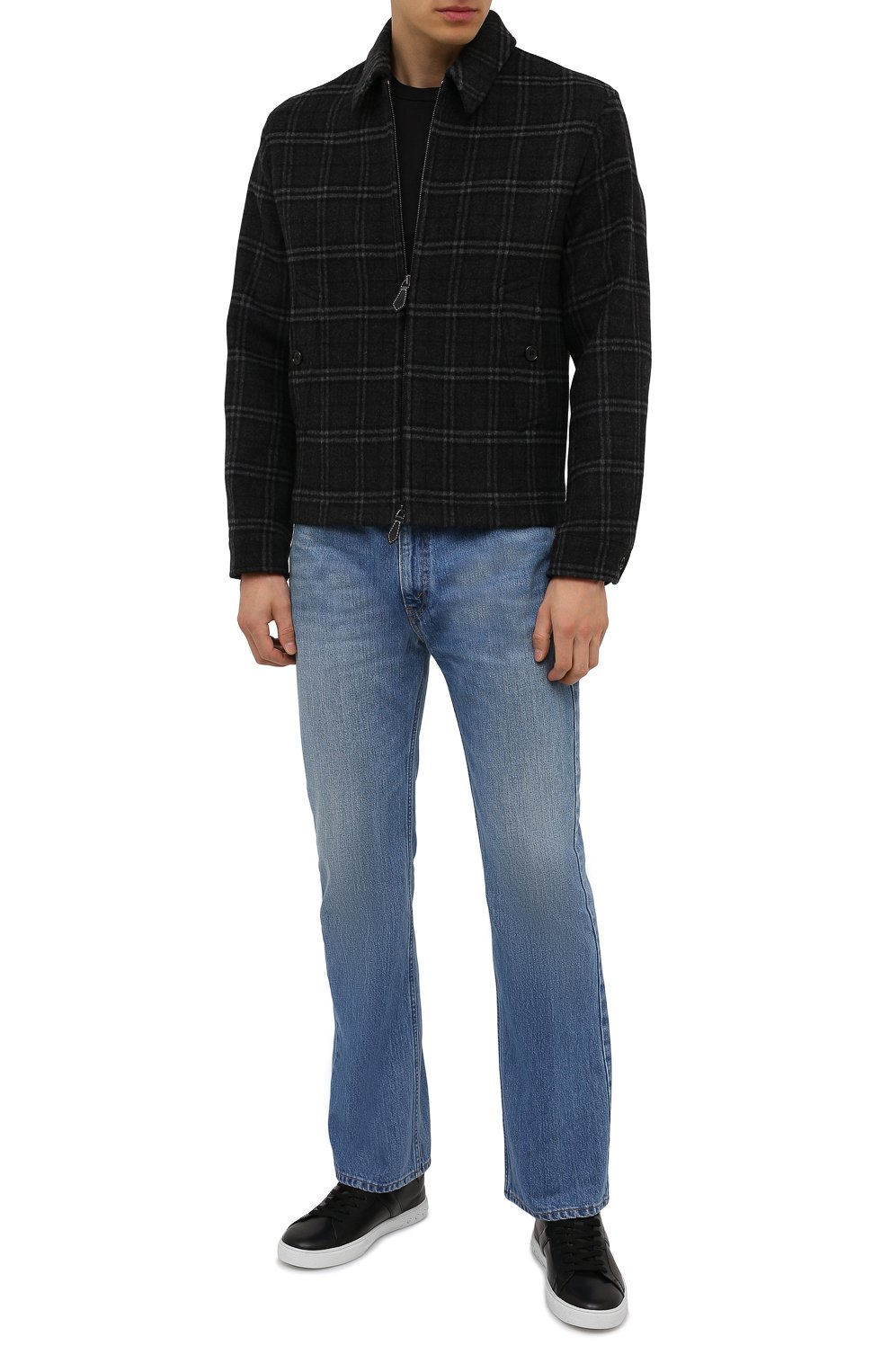 Кожаные кеды TOD’S черного цвета по цене 59950 руб., арт. XXM0XY0DR20NF5, фото 2 Кожаные кеды TOD’S, арт. XXM0XY0DR20NF5, фото 2