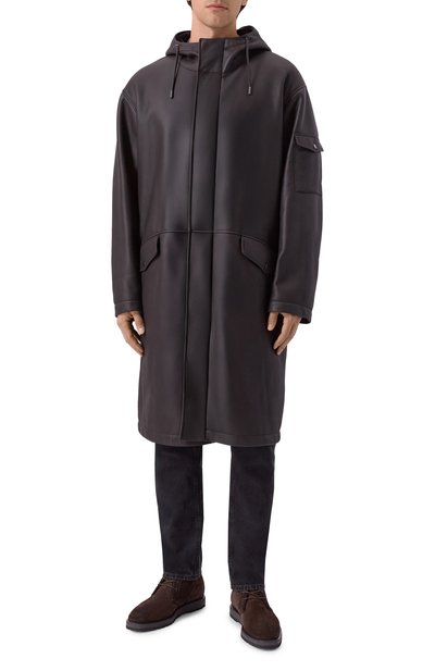 Дубленка из овчины MVST темно-коричневого цвета по цене 785000 руб., арт. M25.1PM.0006/TEMPESTA, фото 3 Дубленка из овчины MVST, арт. M25.1PM.0006/TEMPESTA, фото 3