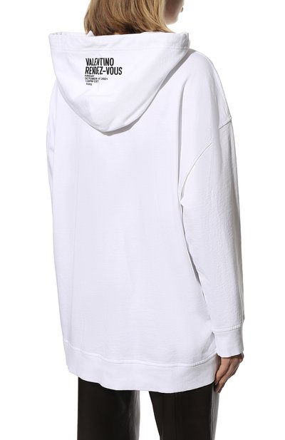Хлопковое худи VALENTINO, арт. XB0MF17K75P, фото 4