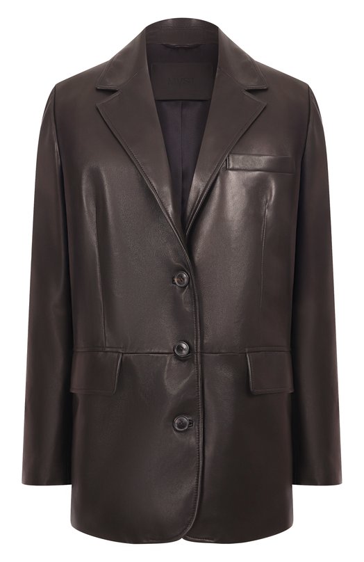 Кожаный жакет MVST M25.1PW.L009/NAPPA CREAM Чёрный M25.1PW.L009/NAPPA CREAM