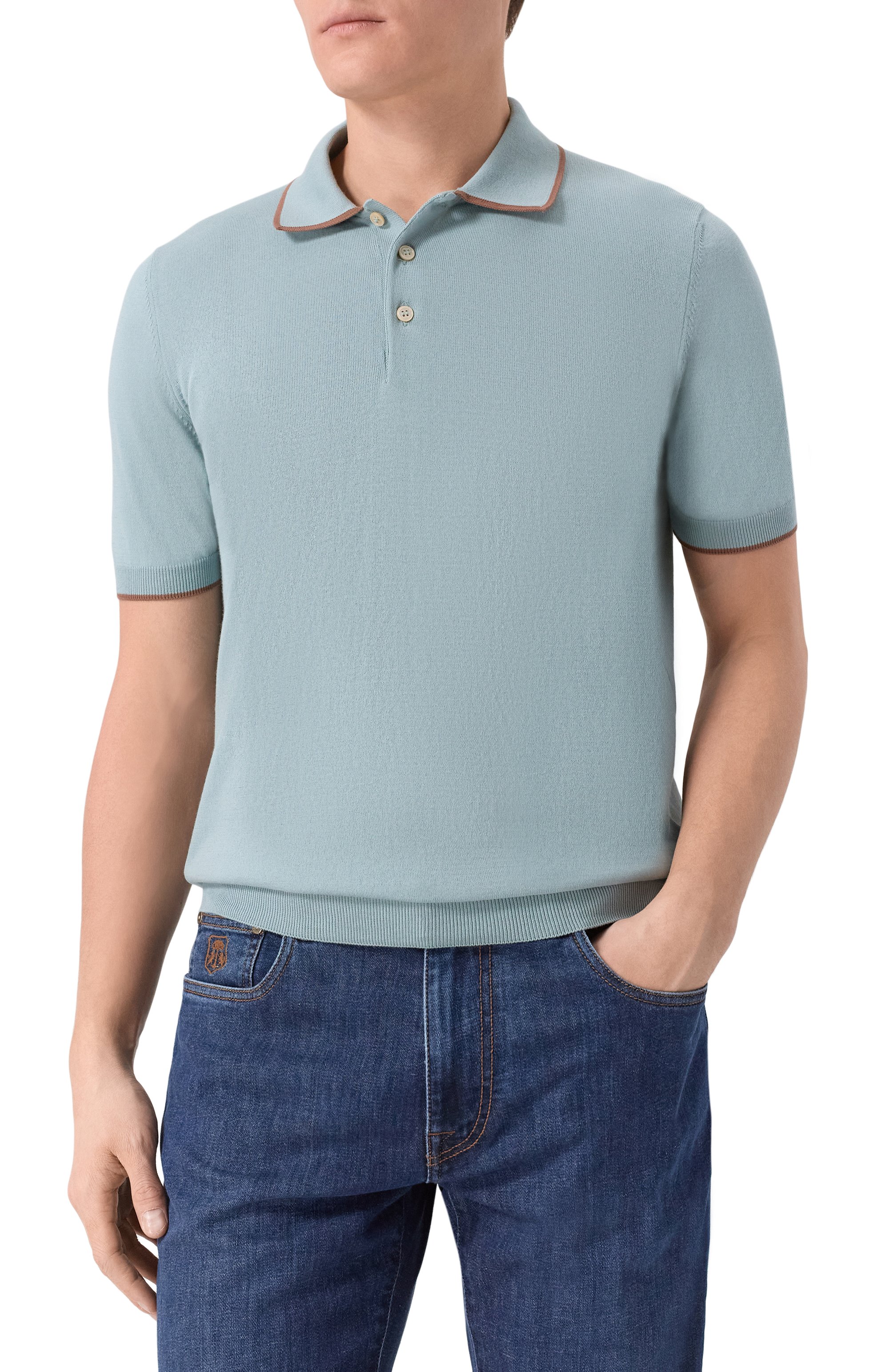 Хлопковое поло GRAN SASSO, арт. 57175/20613, фото 3