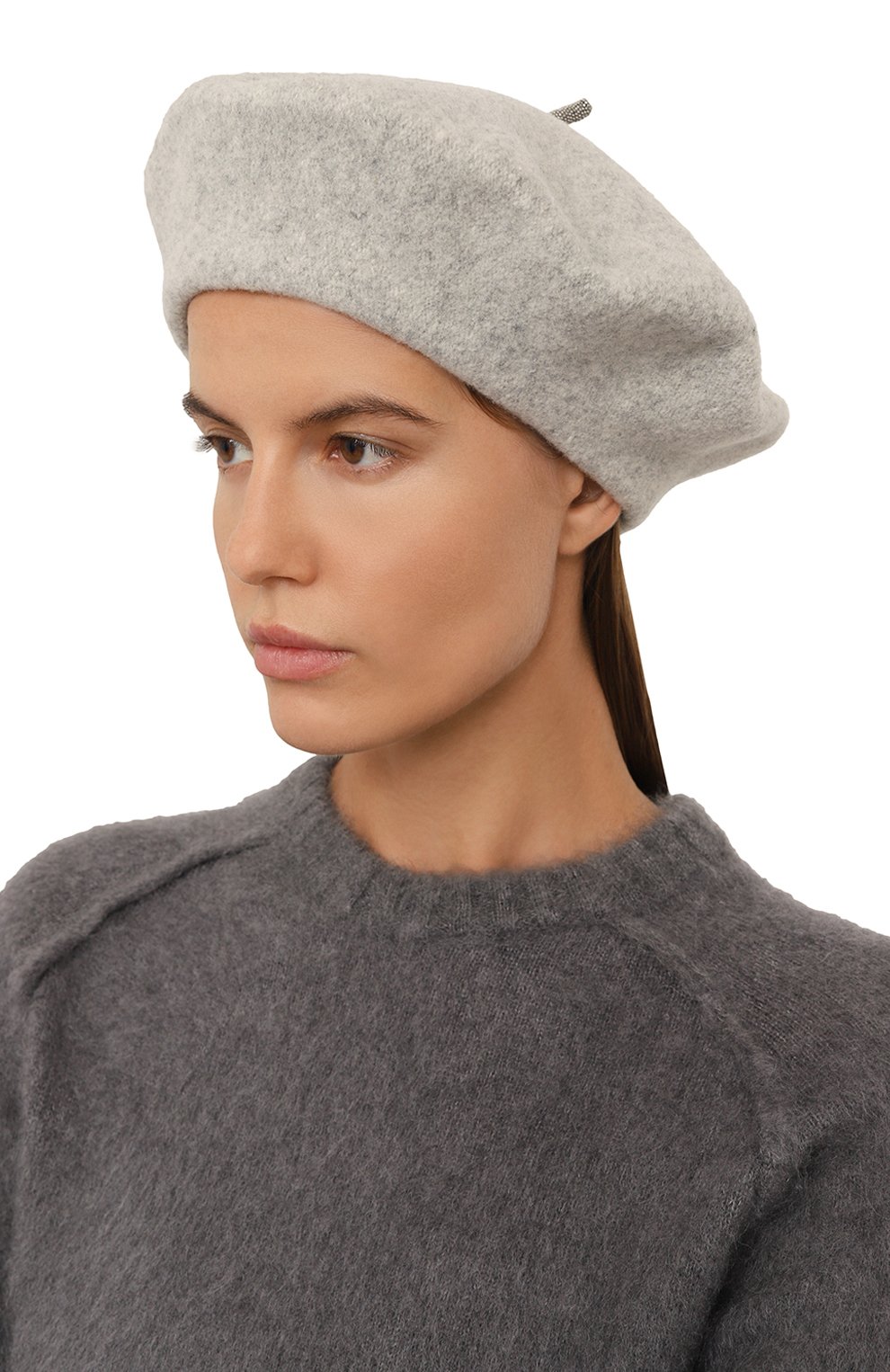 Шерстяной берет BRUNELLO CUCINELLI, арт. MCAP90136P, фото 2
