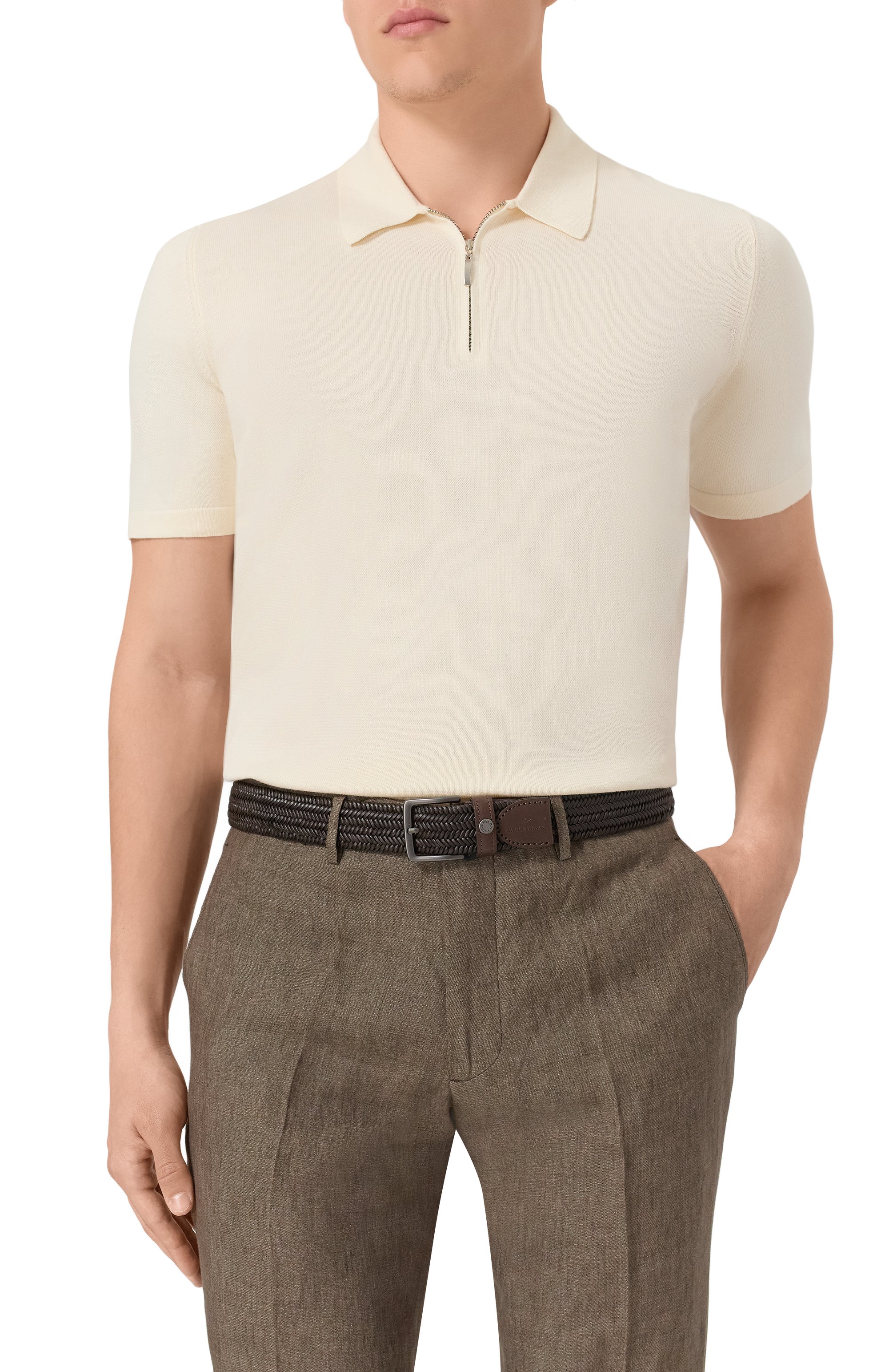 Ремень из кожи и вискозы PAUL&SHARK, арт. 15316010, фото 2