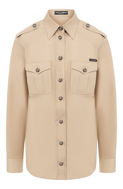 Женская хлопковая рубашка DOLCE & GABBANA, арт. F5M03T/FU5K9