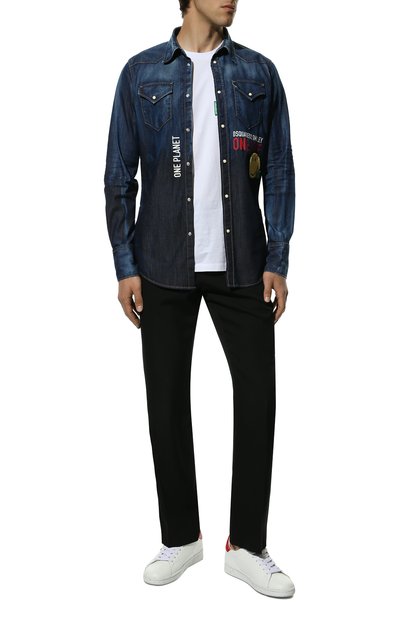 Кожаные кеды dsquared2 x smiley DSQUARED2, арт. SNM0175 05705356, фото 2