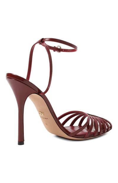 Кожаные босоножки GIAMBATTISTA VALLI, арт. 25FWKVLIS262/62PLE, фото 5