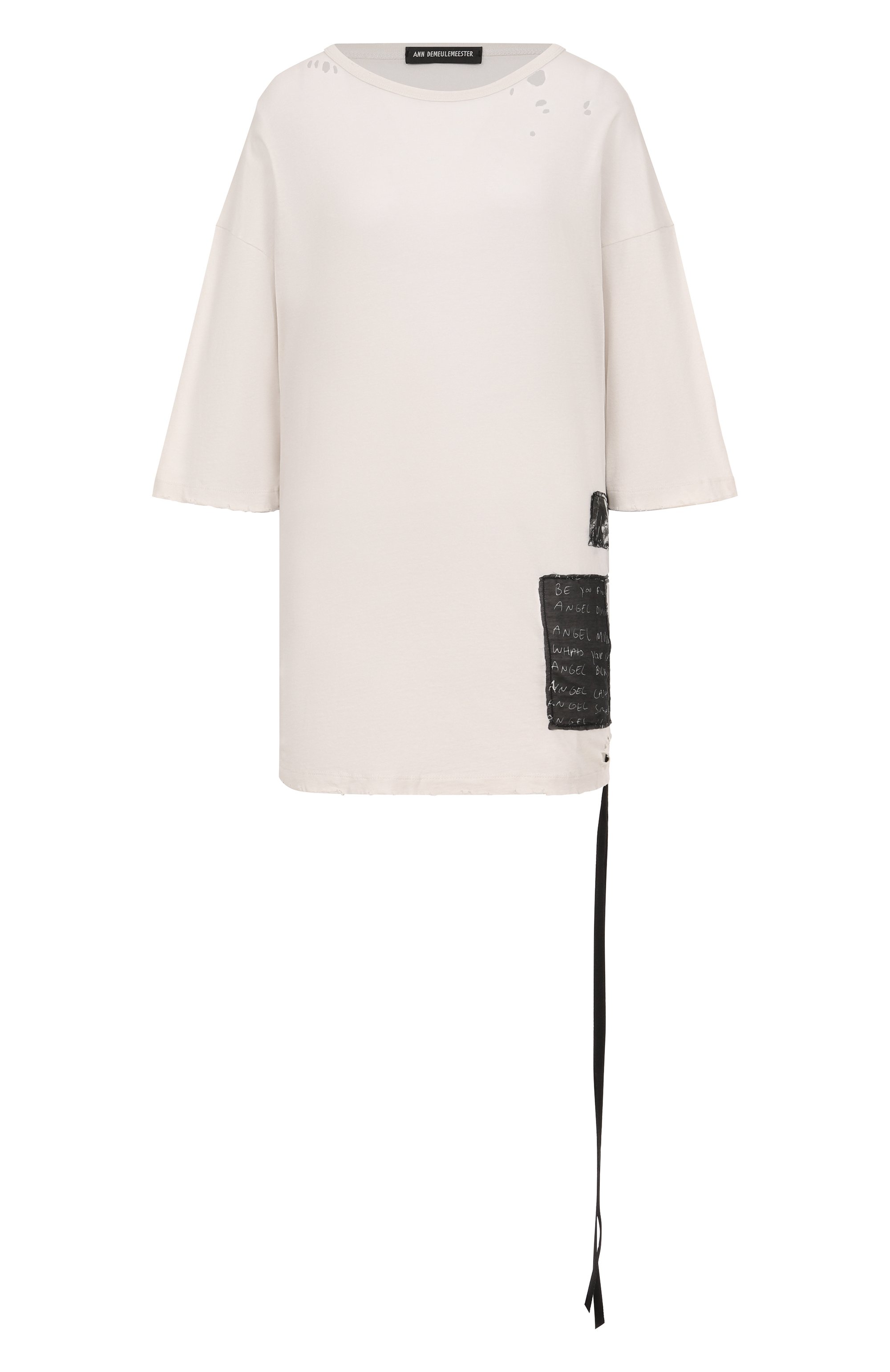 Хлопковая футболка ANN DEMEULEMEESTER, арт. B0013244/FA637, фото 1