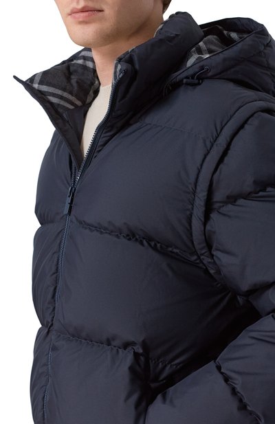 Пуховик BURBERRY темно-синего цвета по цене 238500 руб., арт. 8112661, фото 5 Пуховик BURBERRY, арт. 8112661, фото 5
