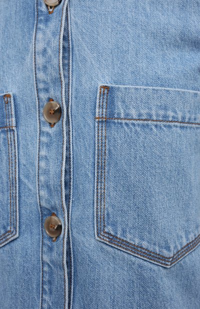Джинсовая рубашка NANUSHKA голубого цвета по цене 42750 руб., арт. SEINT_LIGHT BLUE_RIGID DENIM, фото 5 Джинсовая рубашка NANUSHKA, арт. SEINT_LIGHT BLUE_RIGID DENIM, фото 5