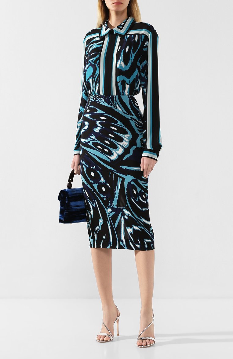 Юбка из смеси вискозы и шелка DIANE VON FURSTENBERG, арт. 13885DVF, фото 2